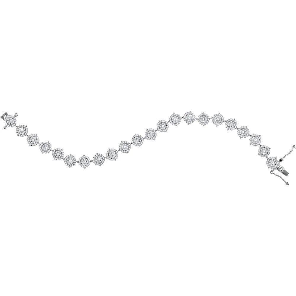 10K White Gold Diamond Cindy's Dream Tennis Bracelet 2-7/8 CTTW