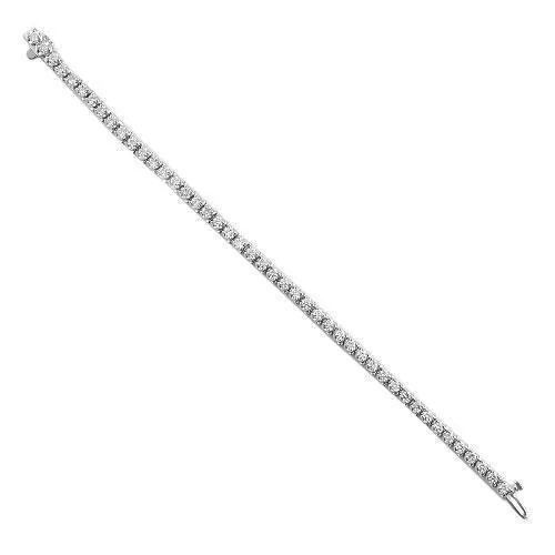 14K Gold Lab Diamond Tennis Bracelet 4 MM 8.2 CTW
