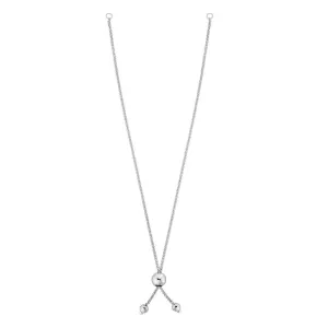 14K Gold Round Wheat Chain with Ball Slide Friendship Bracelet