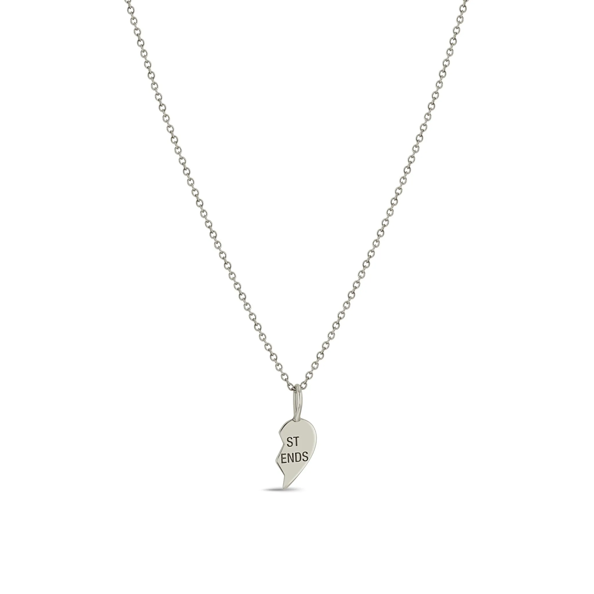 14k Midi Bitty Best Friends Heart Necklace Set