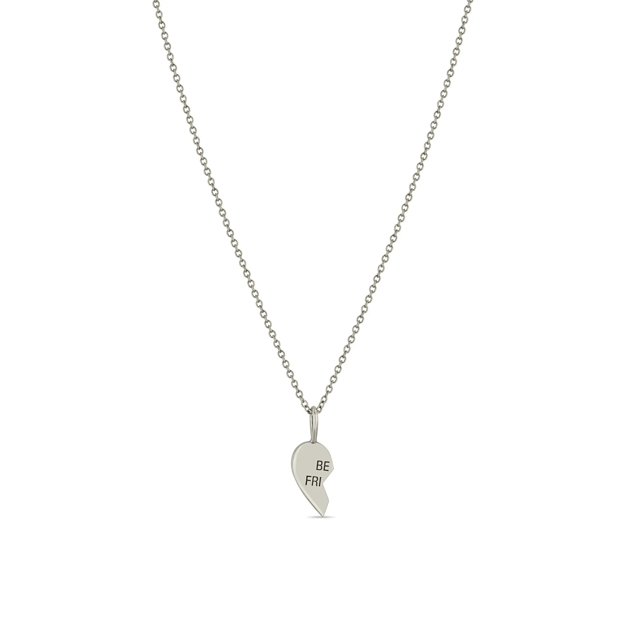 14k Midi Bitty Best Friends Heart Necklace Set