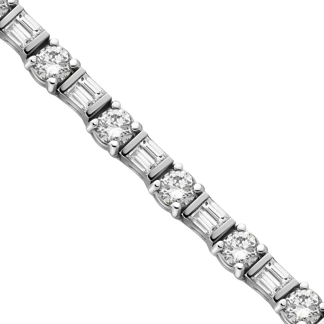14k Yellow Gold Diamond Tennis Bracelet 10.15 Ctw