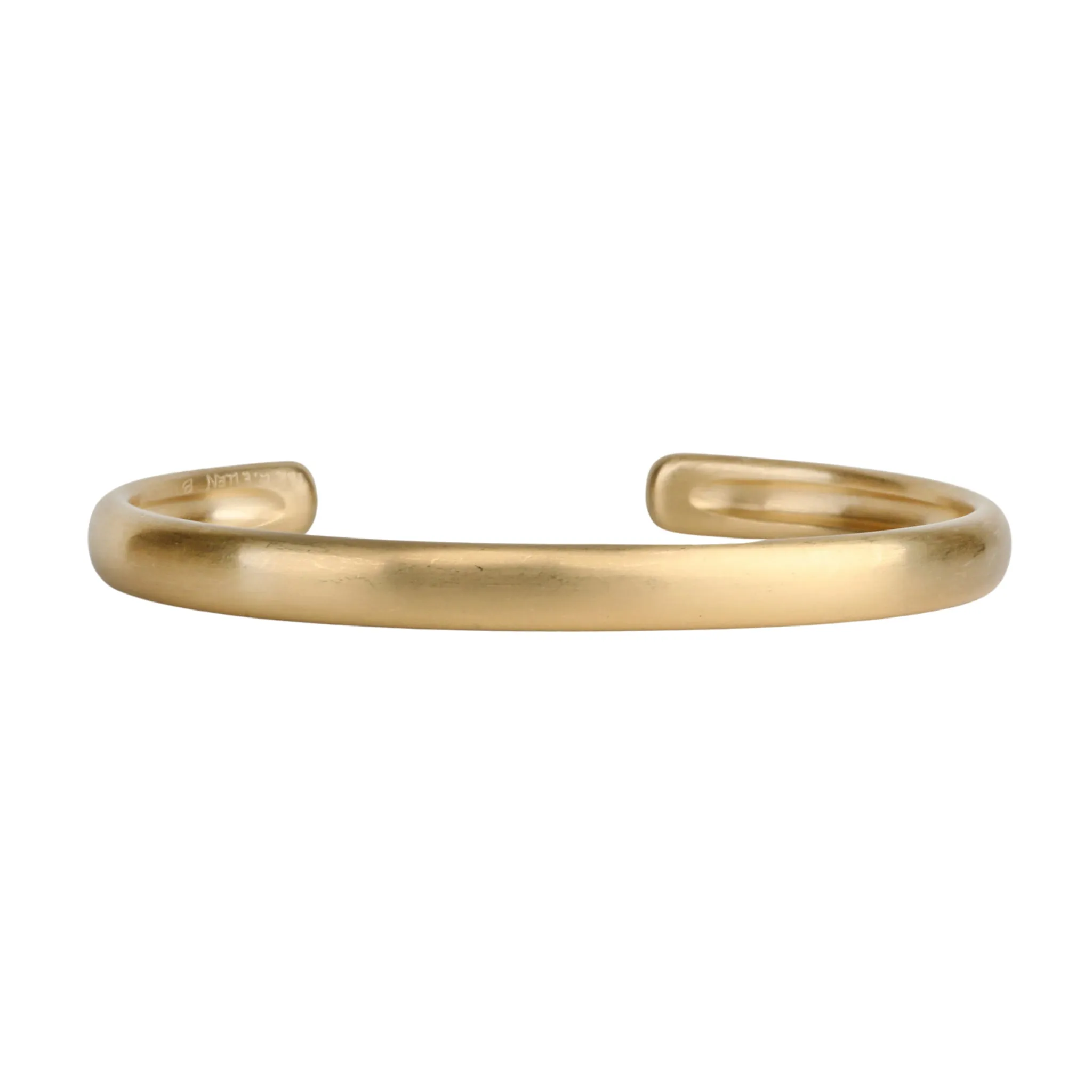 18K 6mm Rounded Cuff Bracelet