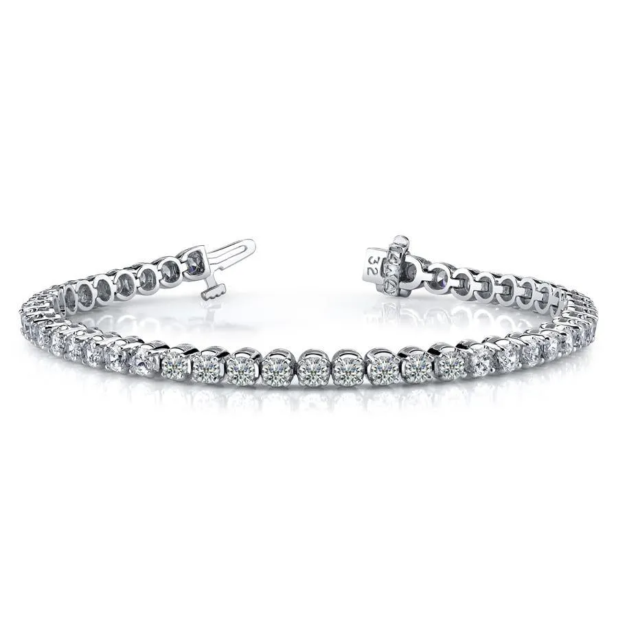 18k White Gold Diamond Tennis Bracelet - 9.5ctw