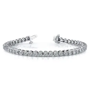 18k White Gold Diamond Tennis Bracelet - 9.5ctw