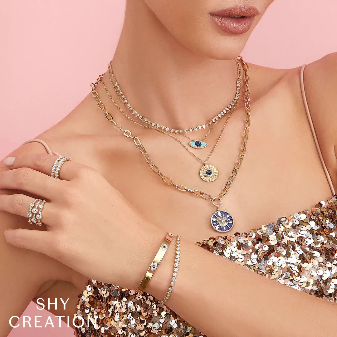 1.90ctw Diamond Bezel Tennis Bracelet