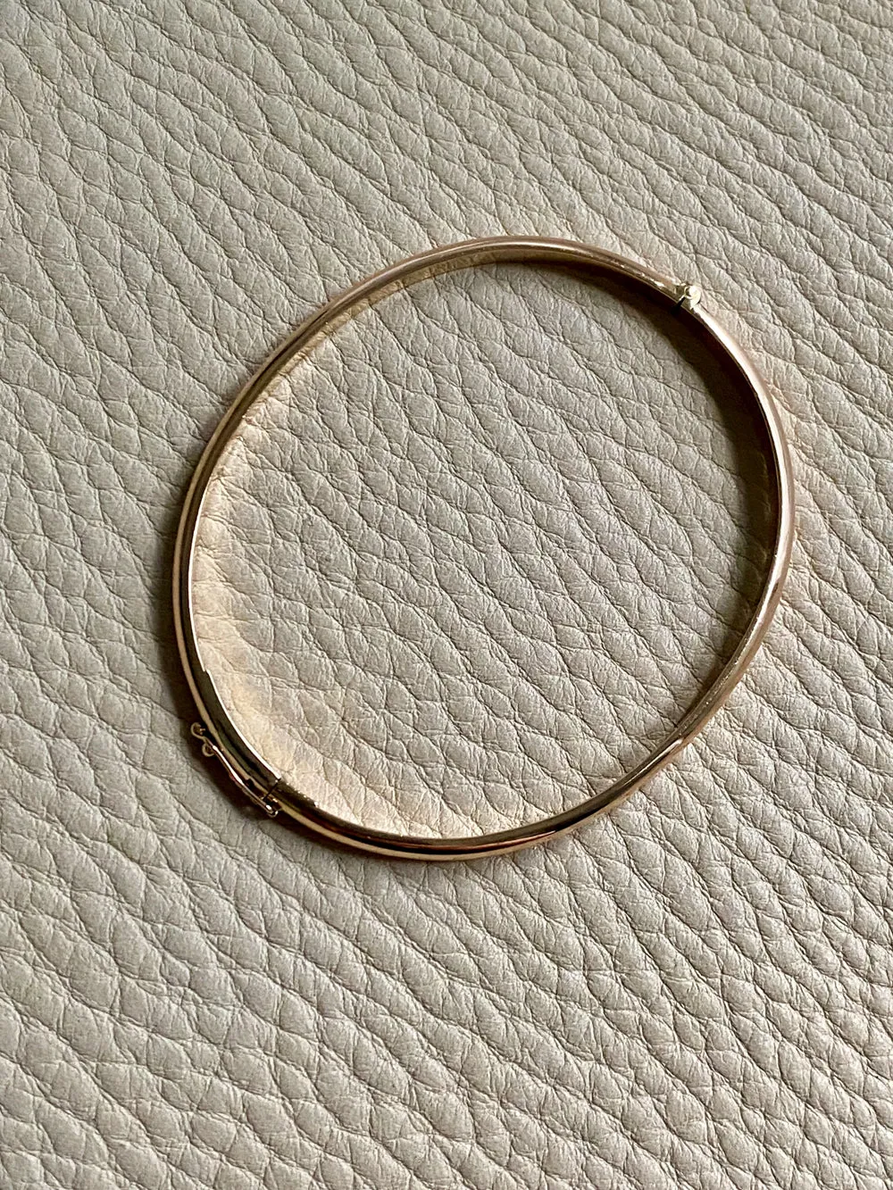 1978 Swedish vintage SOLID 18k gold hinged bangle 18.2g - Size 6 7/8