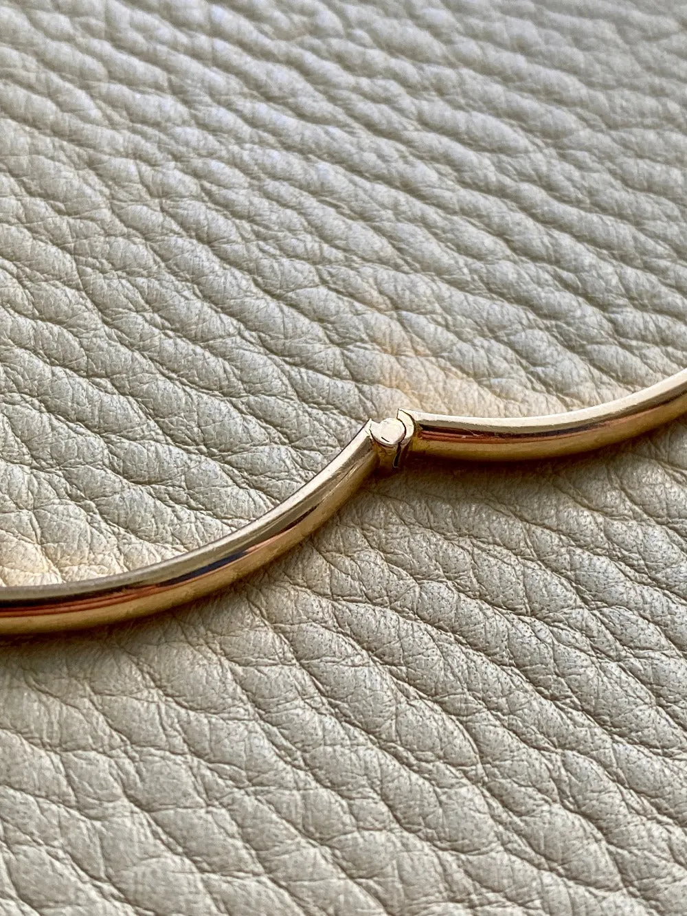 1978 Swedish vintage SOLID 18k gold hinged bangle 18.2g - Size 6 7/8