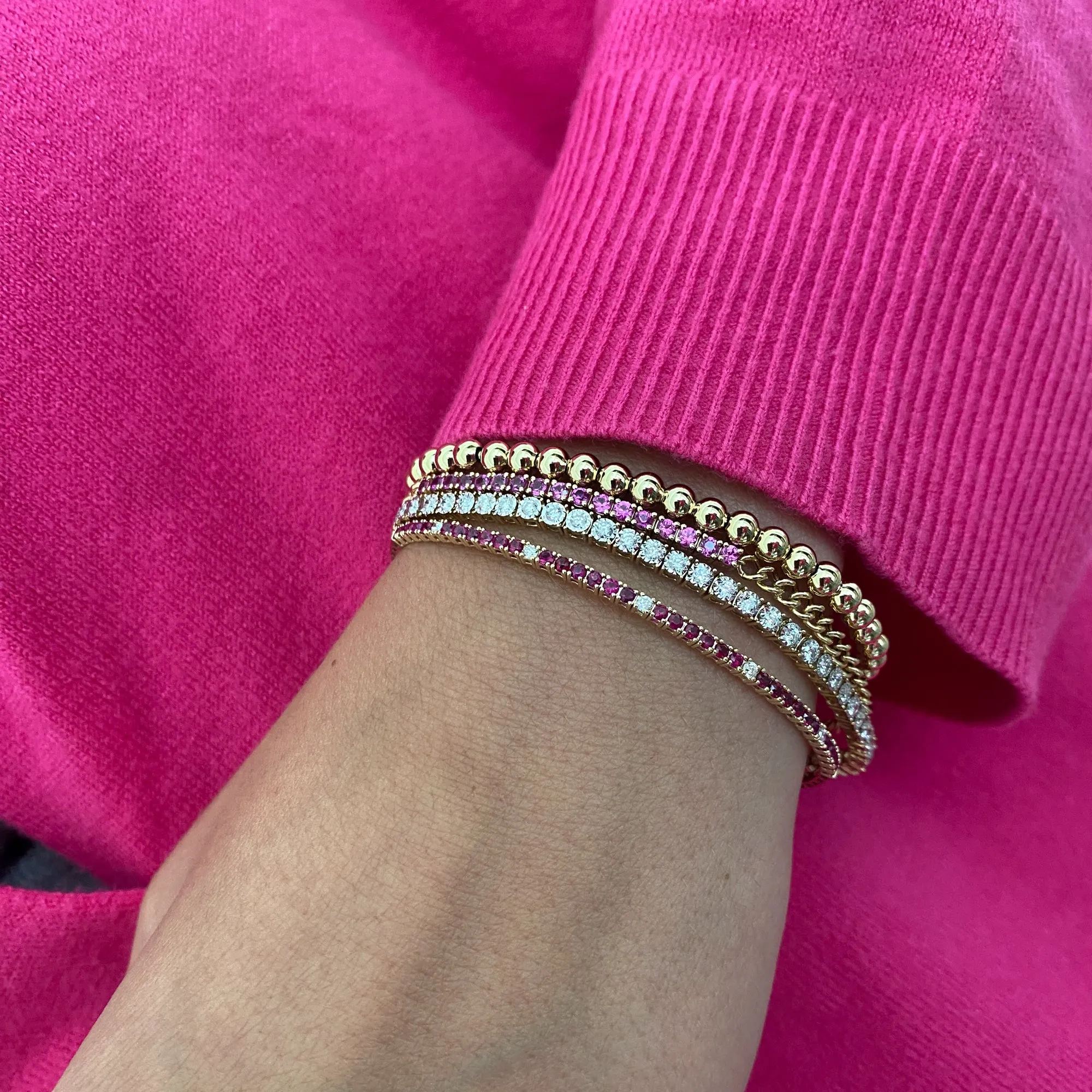 2.00 tcw Illusion-set Diamond Tennis Bracelet