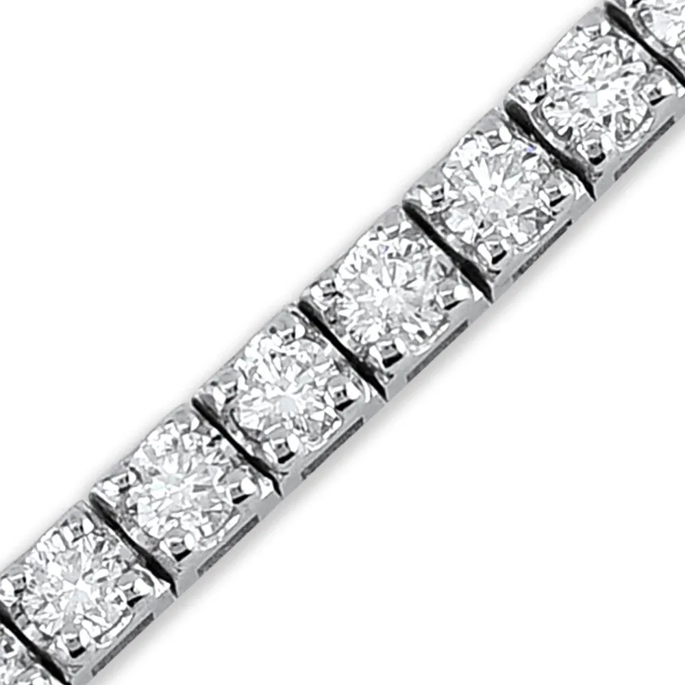 3CT Natural Diamond G/SI Tennis Bracelet