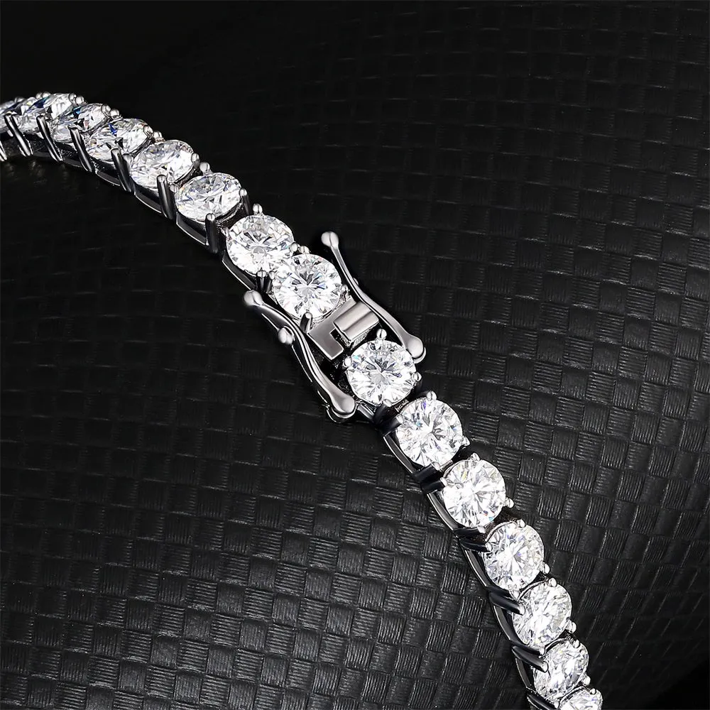 5mm Moissanite White Gold Tennis Bracelet KRKC