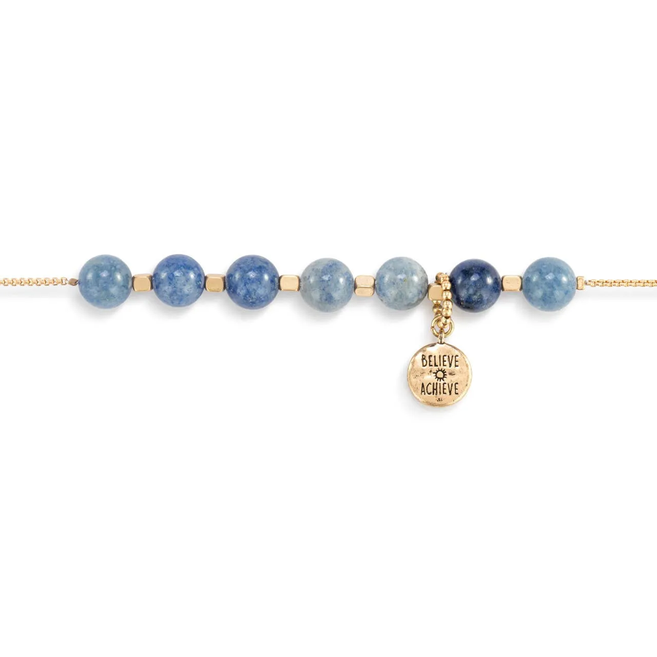 7 Days Tracker Bracelet - Indigo and Gold