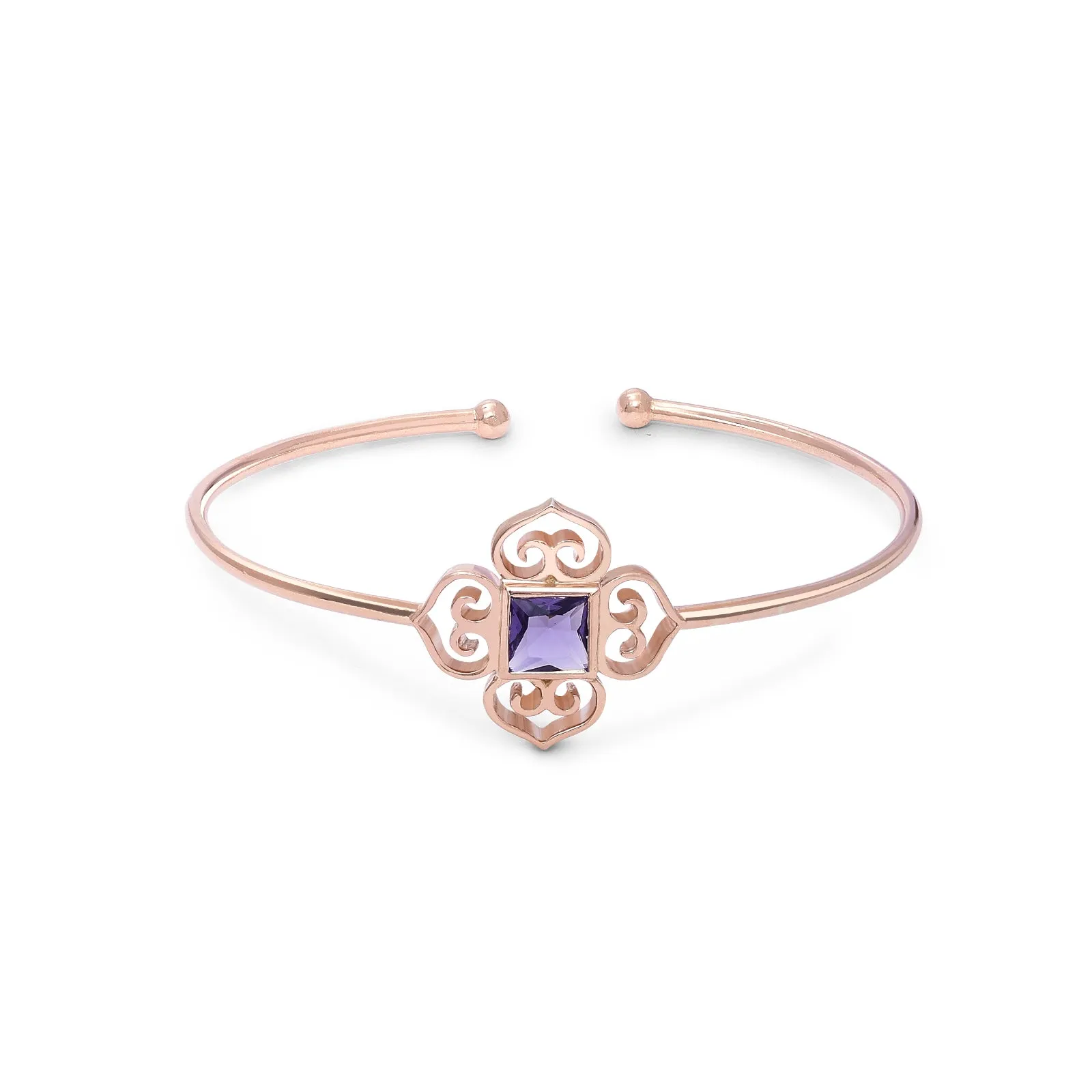 925 Sterling Silver Amethyst Stone Bracelet & Bangle