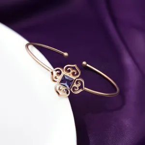 925 Sterling Silver Amethyst Stone Bracelet & Bangle