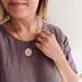 A Custom Pet Portrait Hand Painted Necklace, Original Watercolor Pet Portrait Painting by Heather Kent