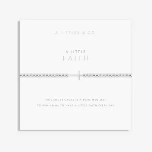 A Little 'Faith' Silver Bracelet