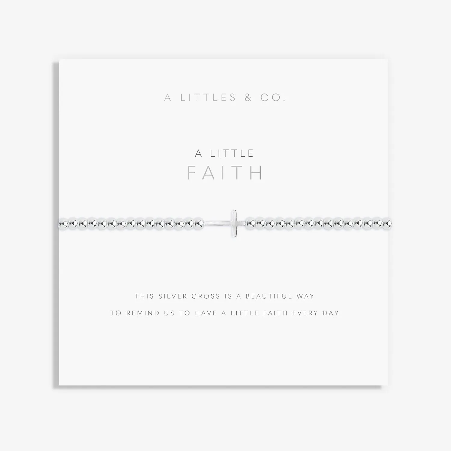 A Little 'Faith' Silver Bracelet