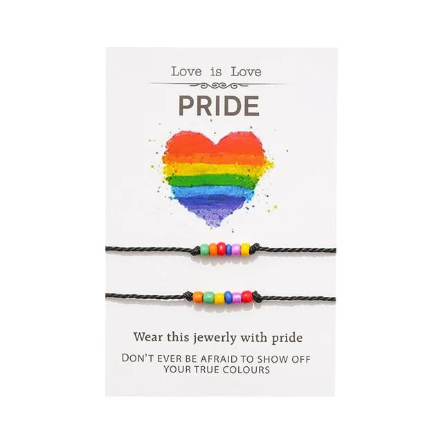 A Pair of Friendship Charm Bracelets for loved ones and couples