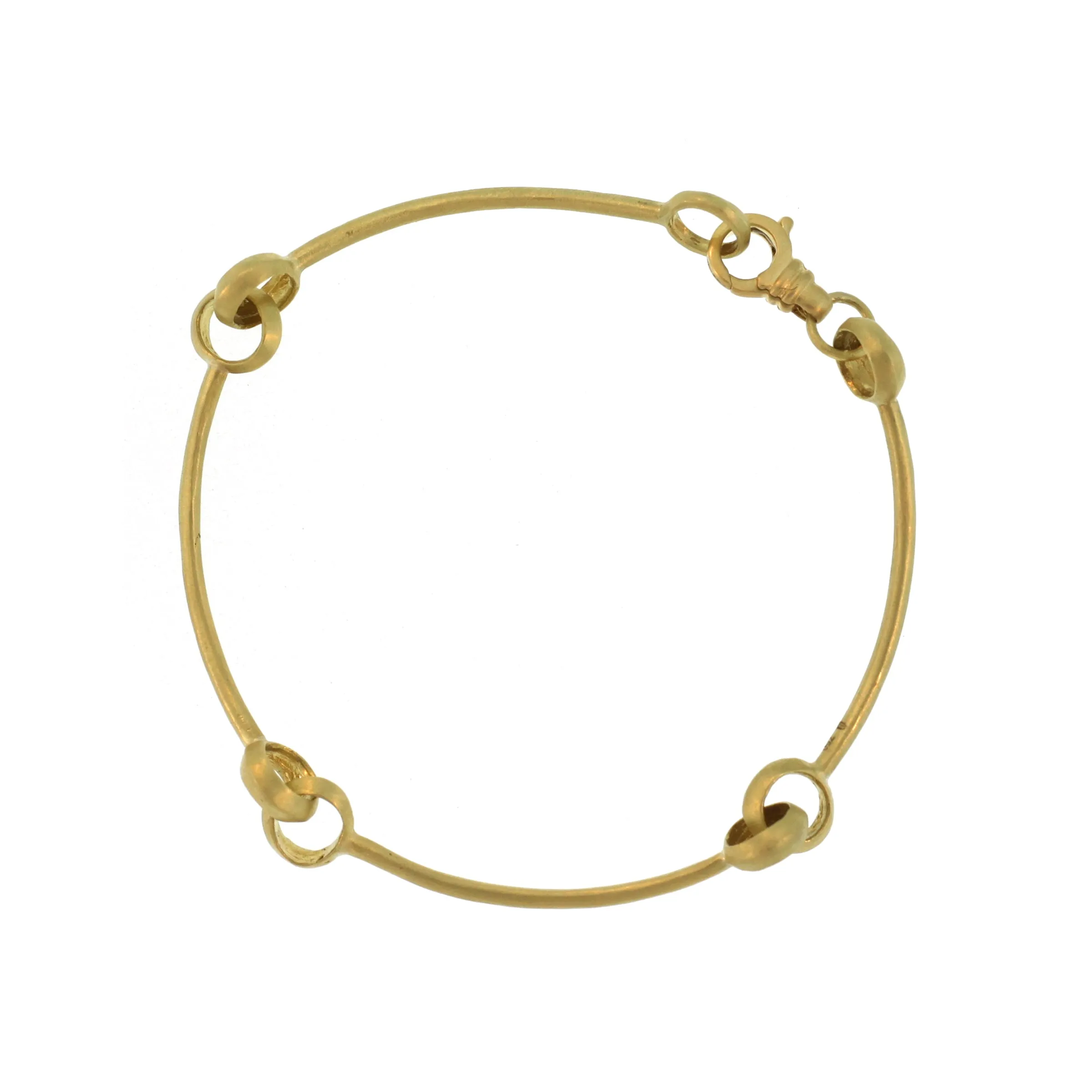 A Quad Hinged Bangle with Clasp