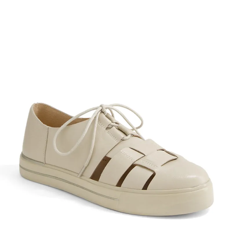 ABRIELE W - ALMOND LEATHER