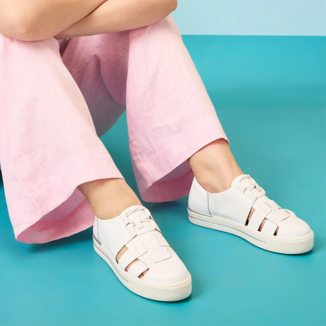 ABRIELE W - WHITE LEATHER