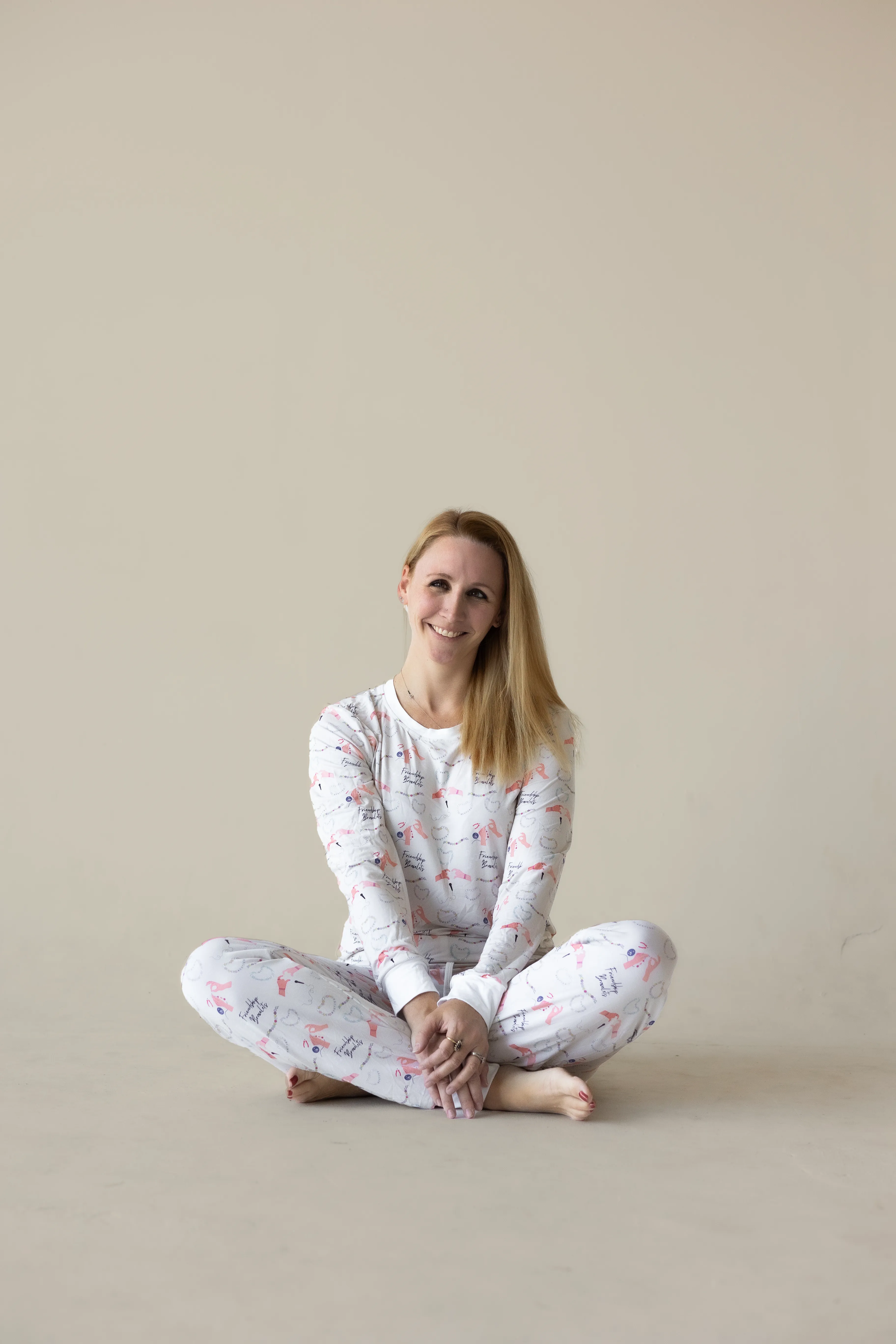Adult Women's Friendship Bracelets Bamboo Pajama Set