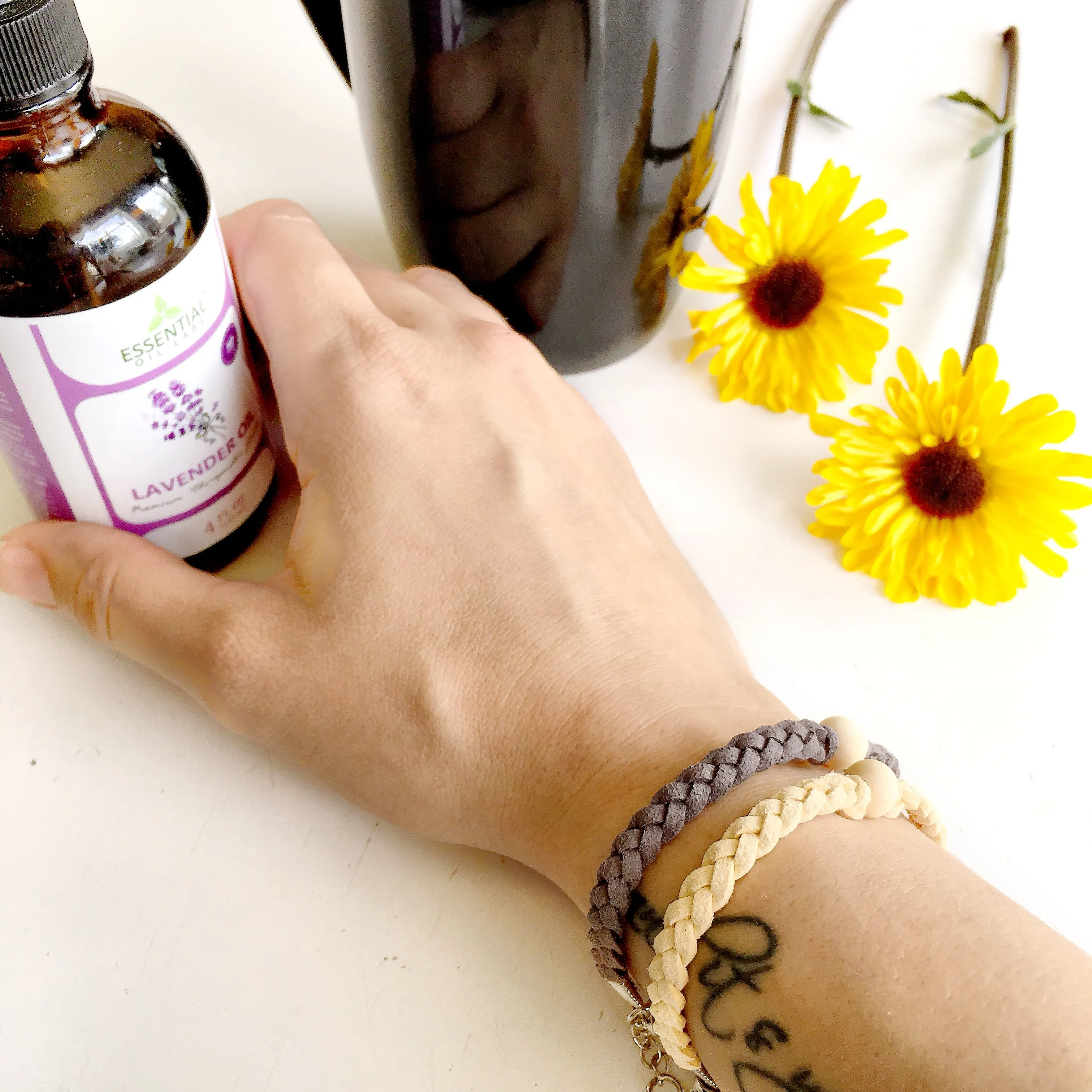 Adult Wood Bead Essential Oil Bracelets