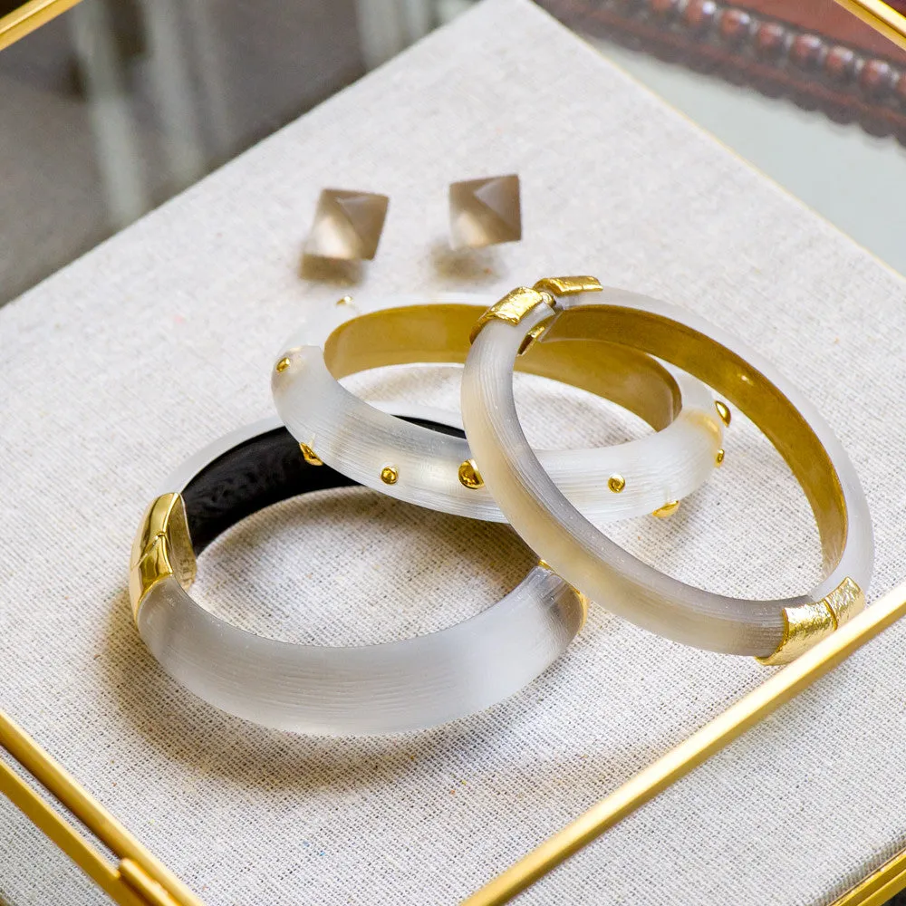 Alexis Bittar Carved Lucite Bracelet