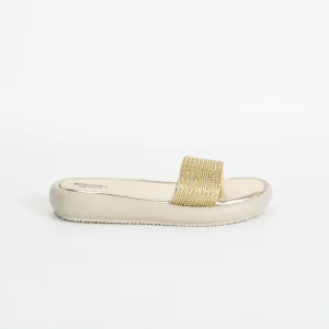 Alyza Cushion Flats Gold