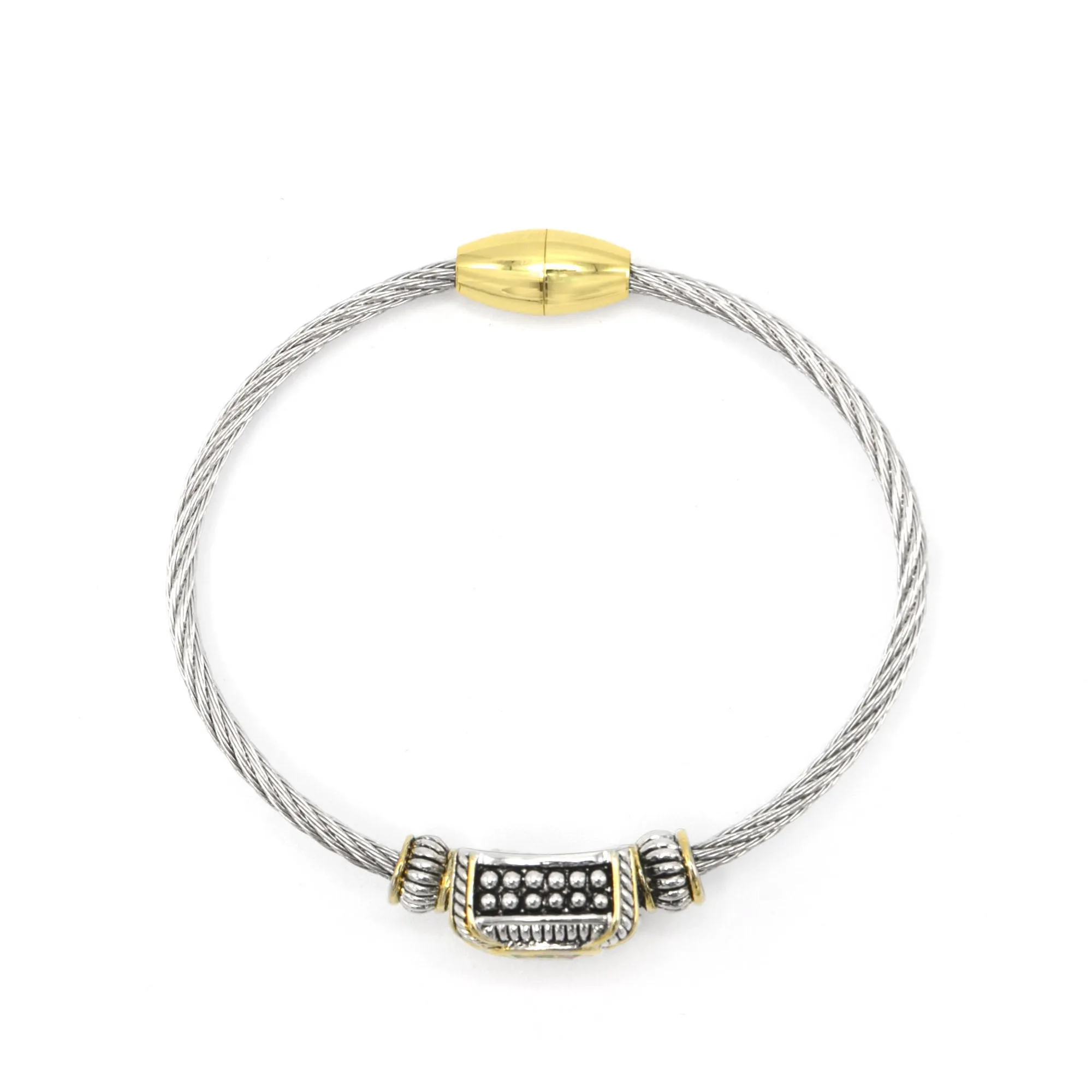 AMETHYST CRYSTAL CLASSIC CABLE BRACELET #93012BR-AM(FB8)