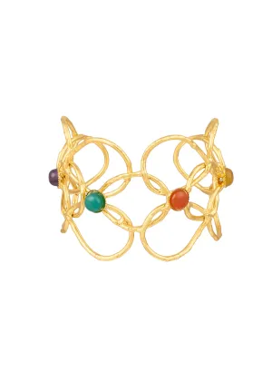 Arabesque Cuff with Stones