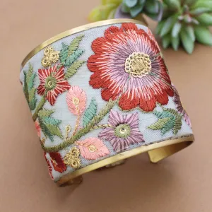 Ariel Embroidered Cuff Bracelet