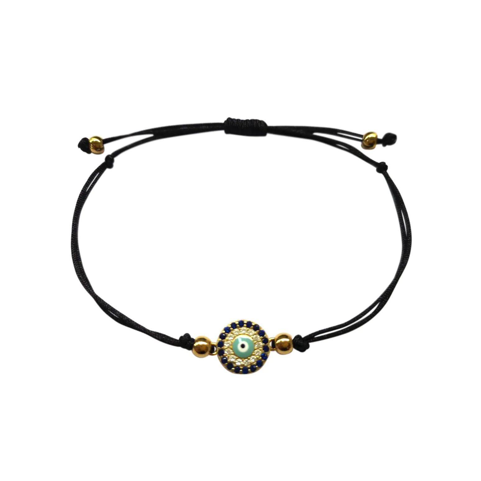 Atelier All Day Evil Eye Black String Bracelet