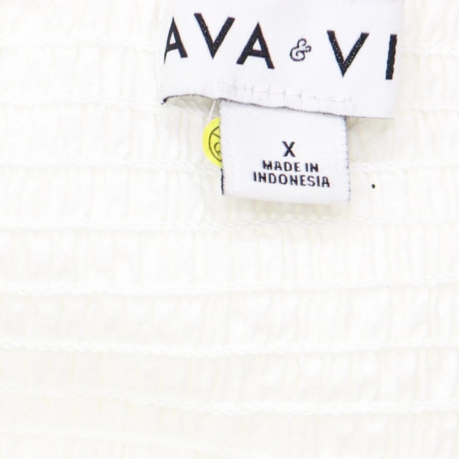 Ava & Viv Women's Plus Size Sleeveless Embroidered Bodice Dress 79ZYE White X