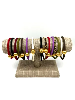 Bali Gold Beaded Silicone Bracelets