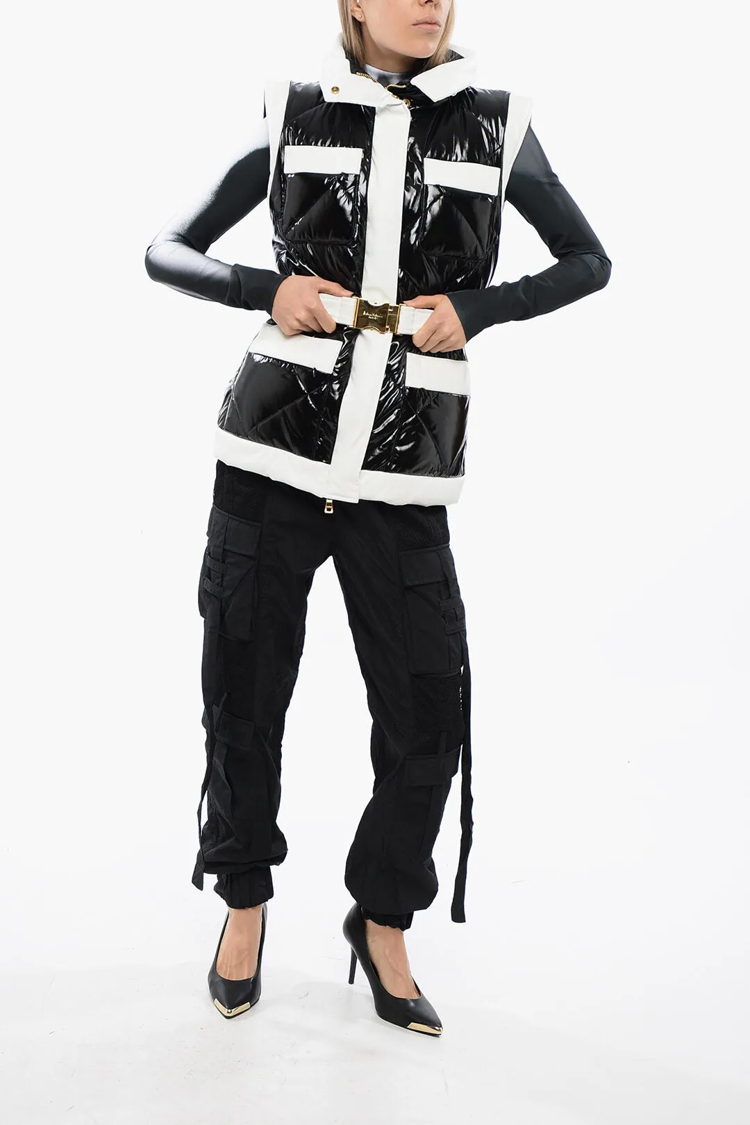 Balmain Belted Padded Vest