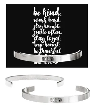 Be Kind Quotable Cuff Bracelet