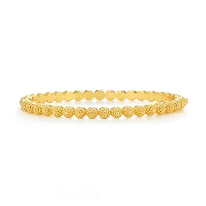 Berry Eternity Petite Hinged Bangle, S/M - Gold