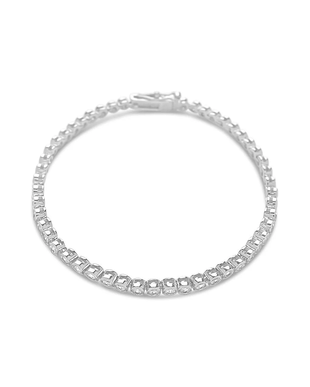 Bezel CZ Tennis Bracelet