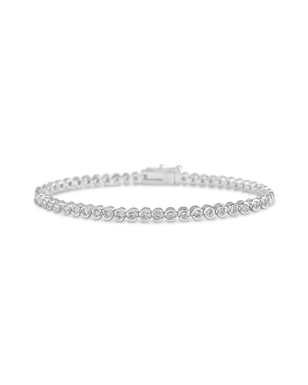 Bezel CZ Tennis Bracelet