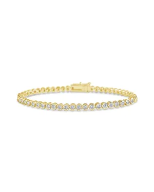 Bezel CZ Tennis Bracelet
