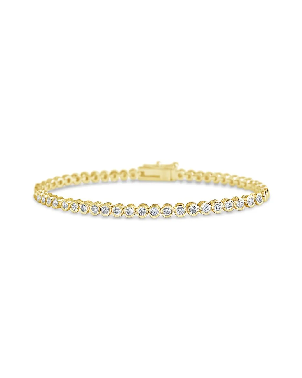 Bezel CZ Tennis Bracelet