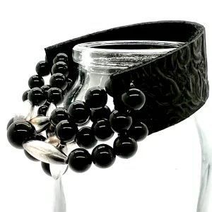 BH with Onyx and Navajo Pearls