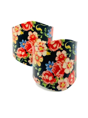 Black Floral Cuff Bracelet-Buy One Gift One