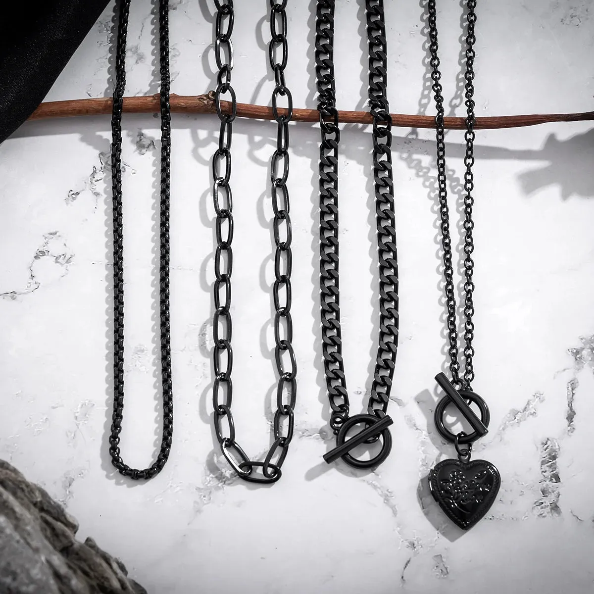 Black Multi-Layered Necklaces
