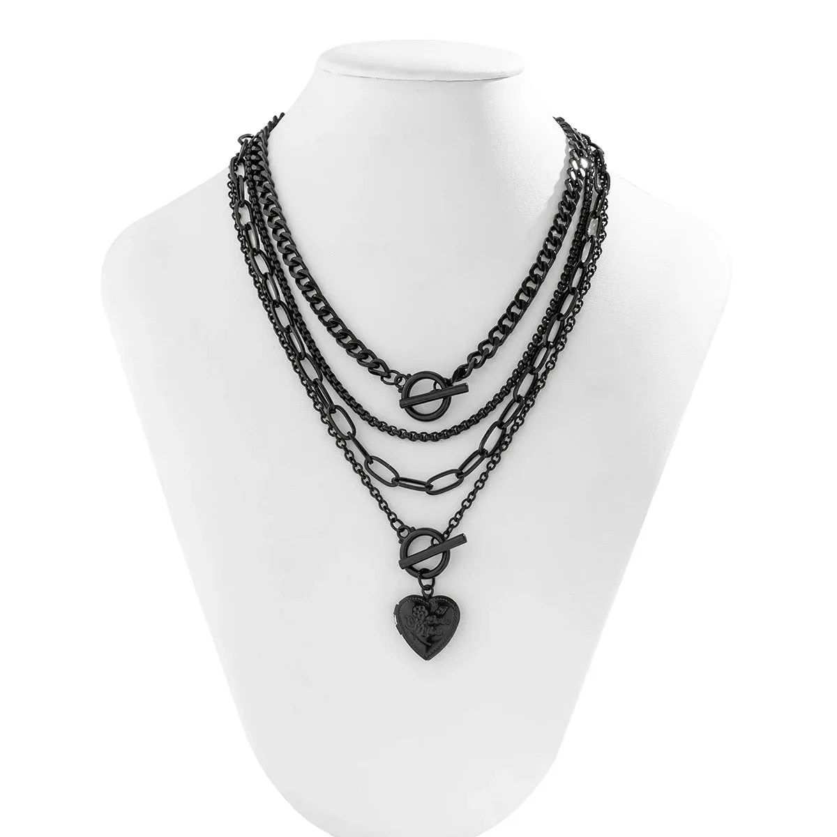Black Multi-Layered Necklaces