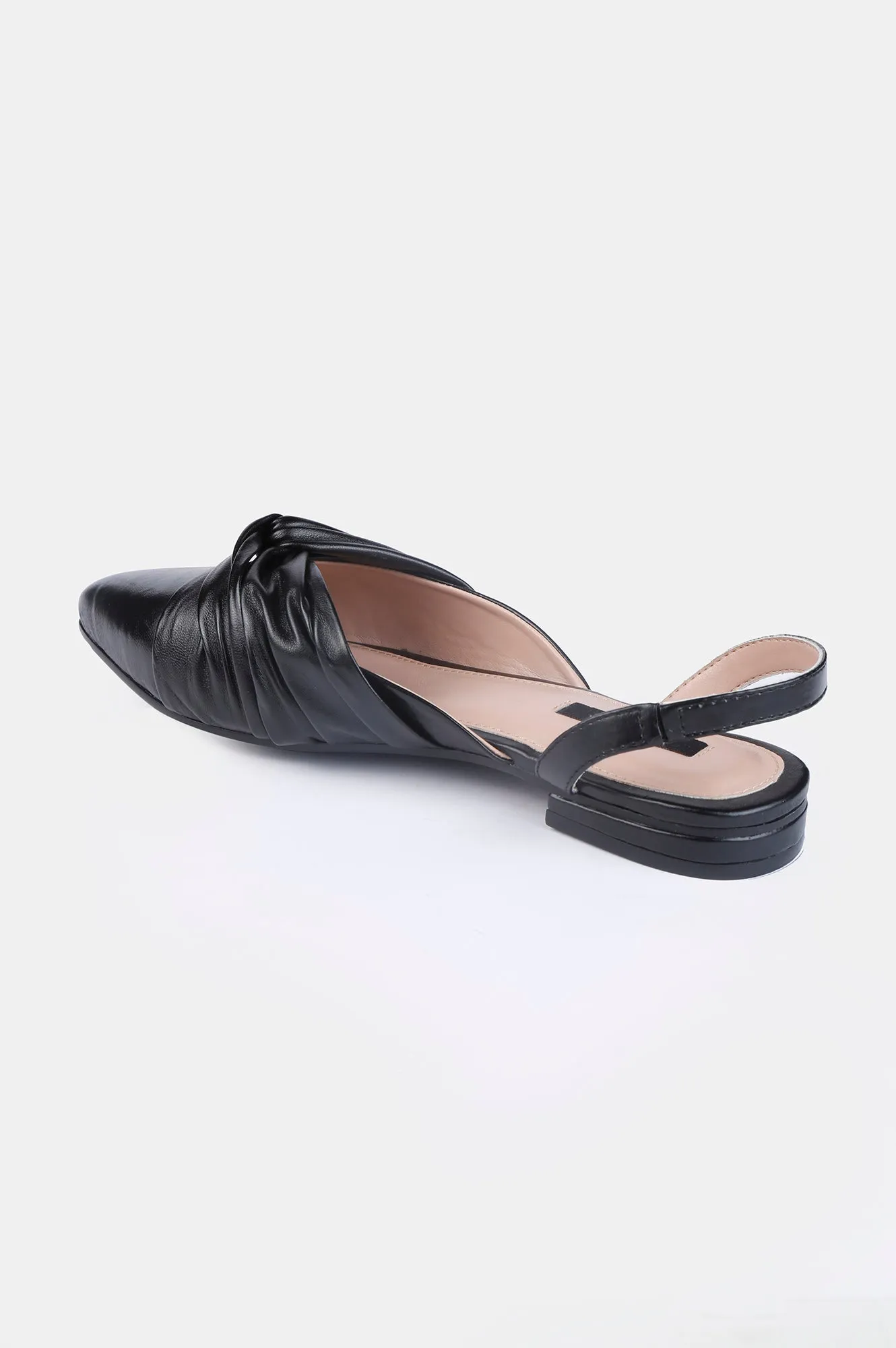 Black Pointed Toe Solid Flat - ZCandice