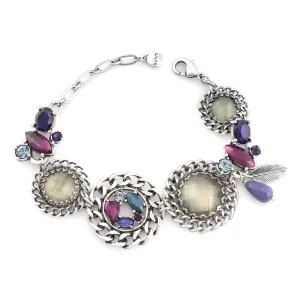 BLUE PURPLE AND GREEN CRYSTAL BRACELETS #277BL2101 (7B4/6A4)