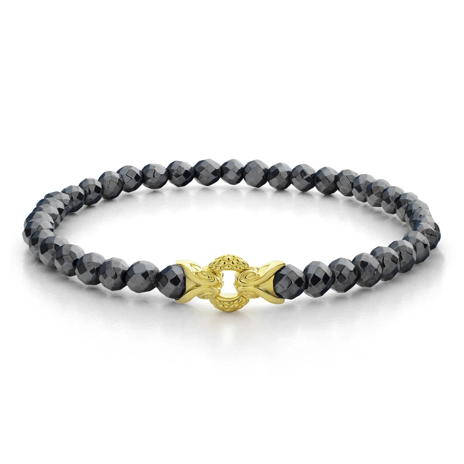 Bond Bracelet - 18K Gold Vermeil   Hematite