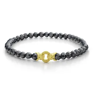 Bond Bracelet - 18K Gold Vermeil   Hematite